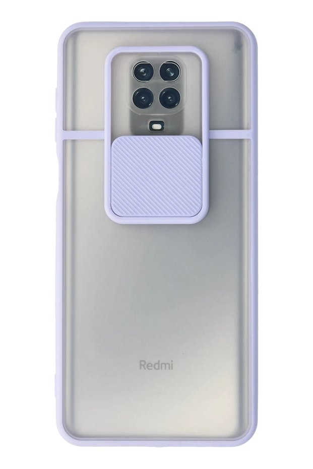 Aconcept Redmi Note 9 Pro Case Palm Frosted Camera Sliding Silicone (204533) - Lilac