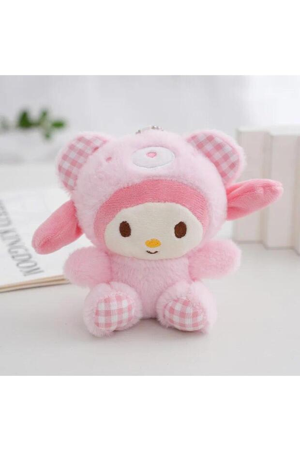 3 New Cartoon Checkered Plush Pendant Doll Soft Doll Gift Bead Chain Bag Accessories Keychain Gift f