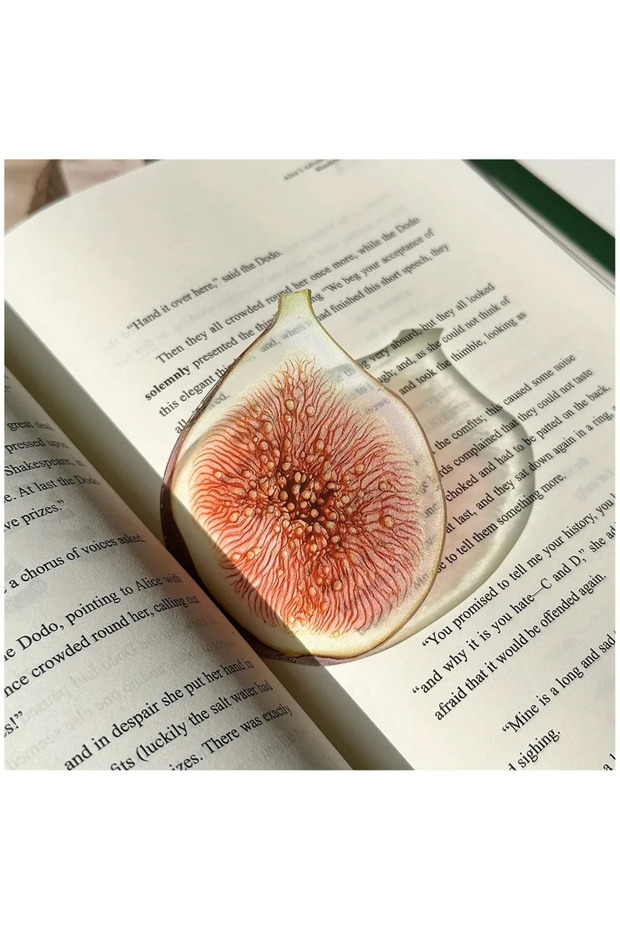 fig New exquisite transparent acrylic bookmark reading mark gift cute grape tomato bookmark toy