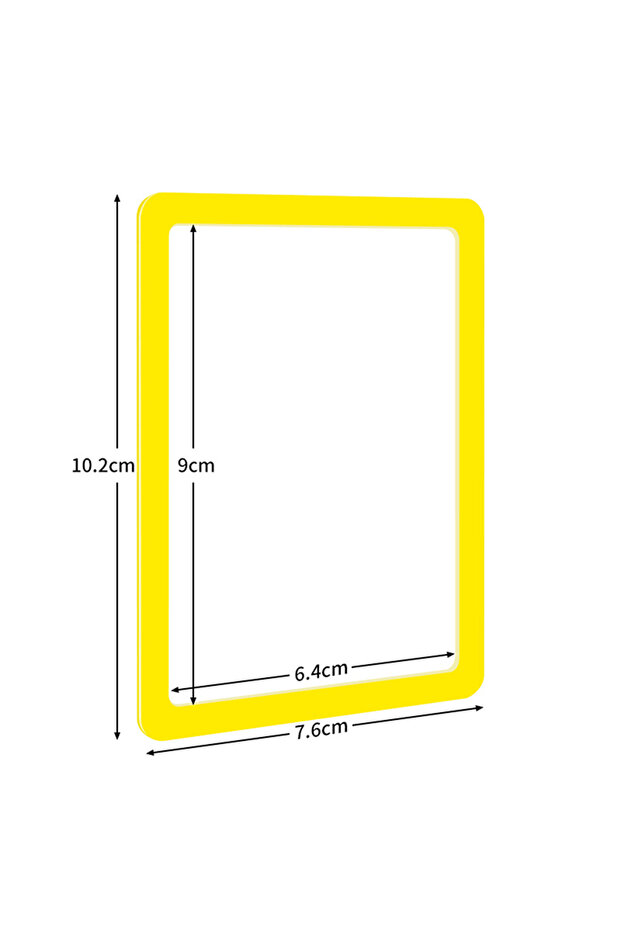 Yellow Superior 5 Piece Card Sleeve, Hard Plastic Construction, Anti-Drop Protective Shell Shield