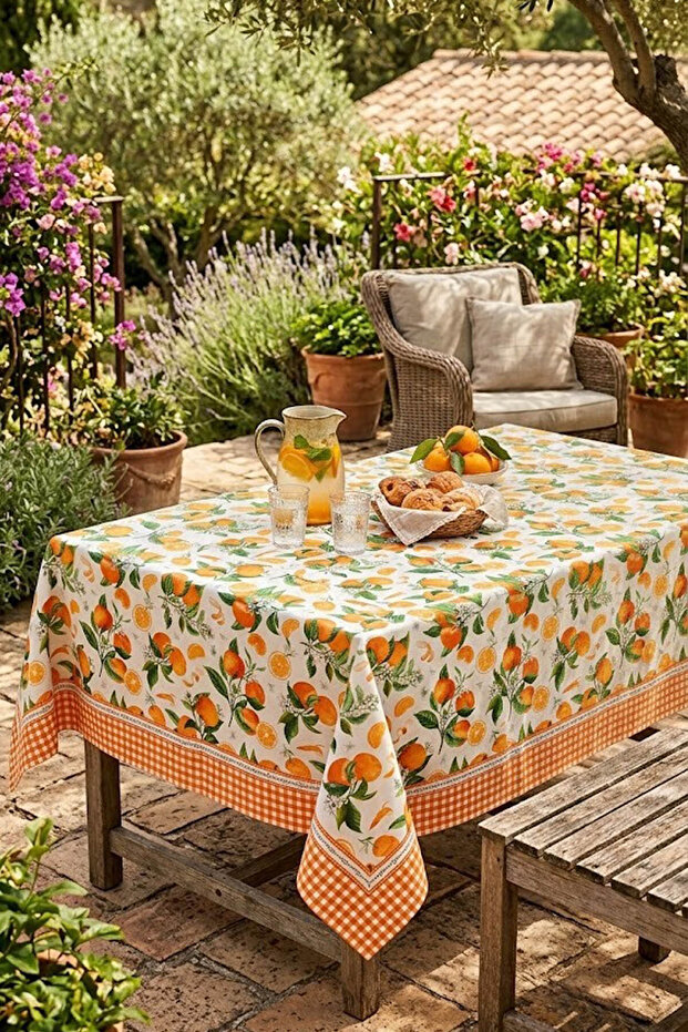 Digital Printed Tablecloth 160X220 cm Stain-Resistant Decorative Dowry Tablecloth Picnic Balcony Garden Kitchen Dining Table Cover