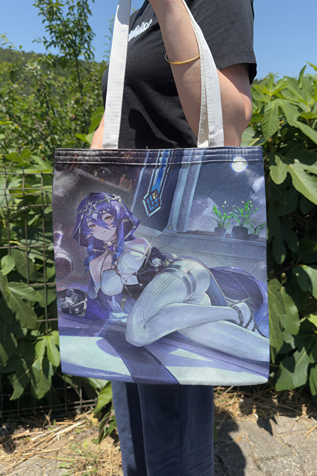 Layla Genshin Impact V1 Double-Sided Canvas Print Tote Bag Anime Bag