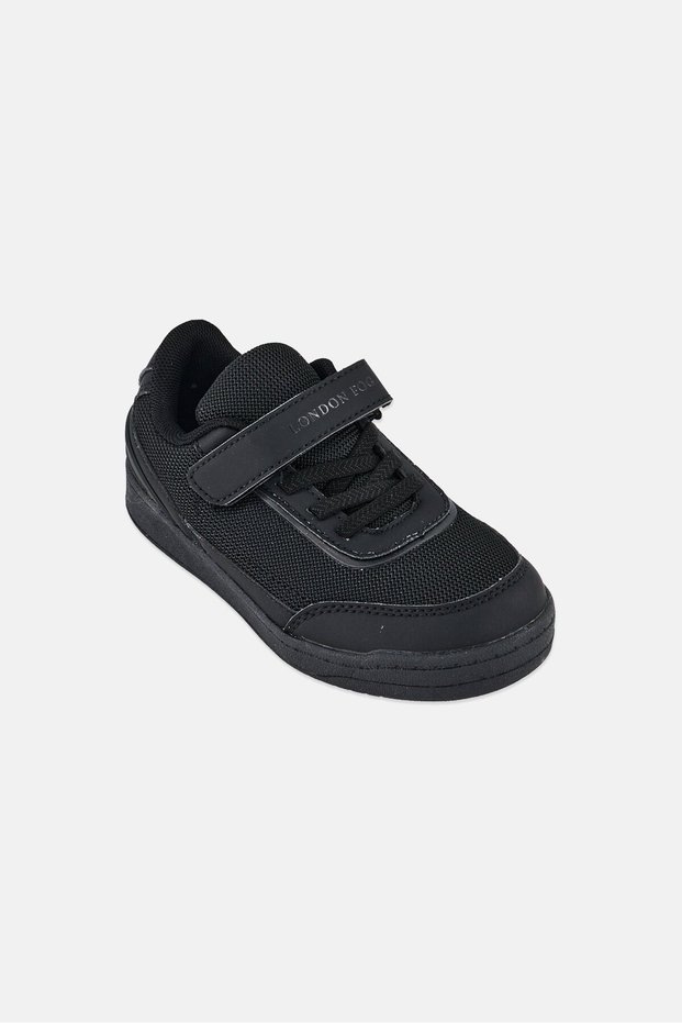 Kids Boy Velcro Shoes, Black