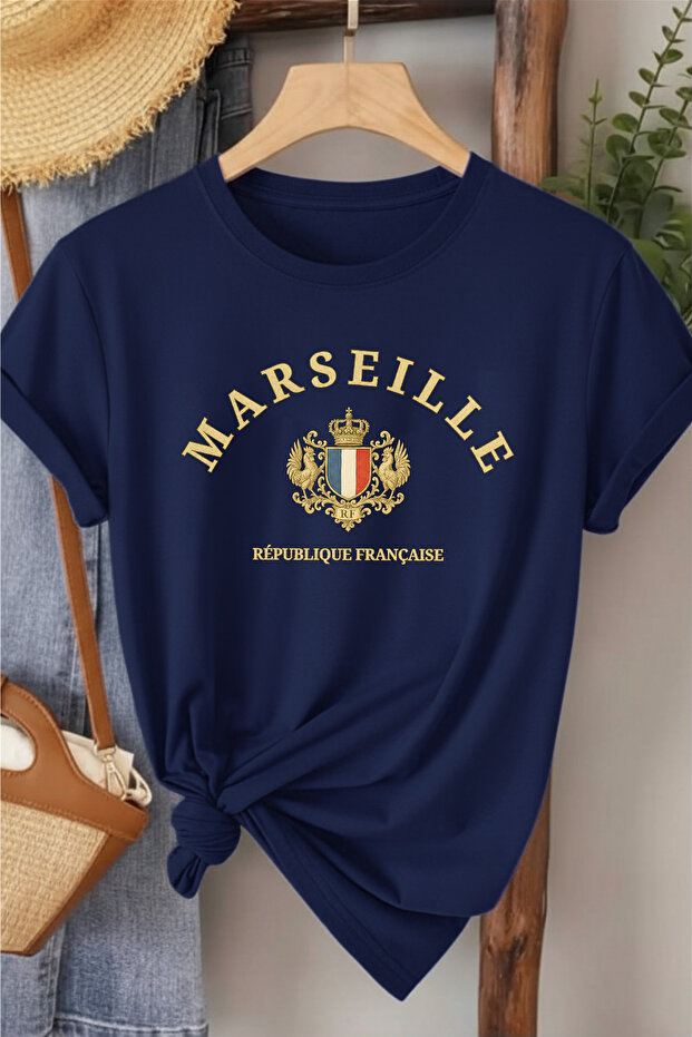 Marseille Printed Cotton Women's T-Shirt