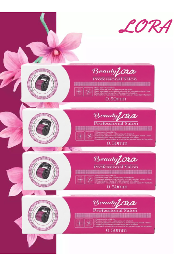 4 قطع من أدوات التجميل الاحترافية للصالونات، درما رولر 0.50 مم