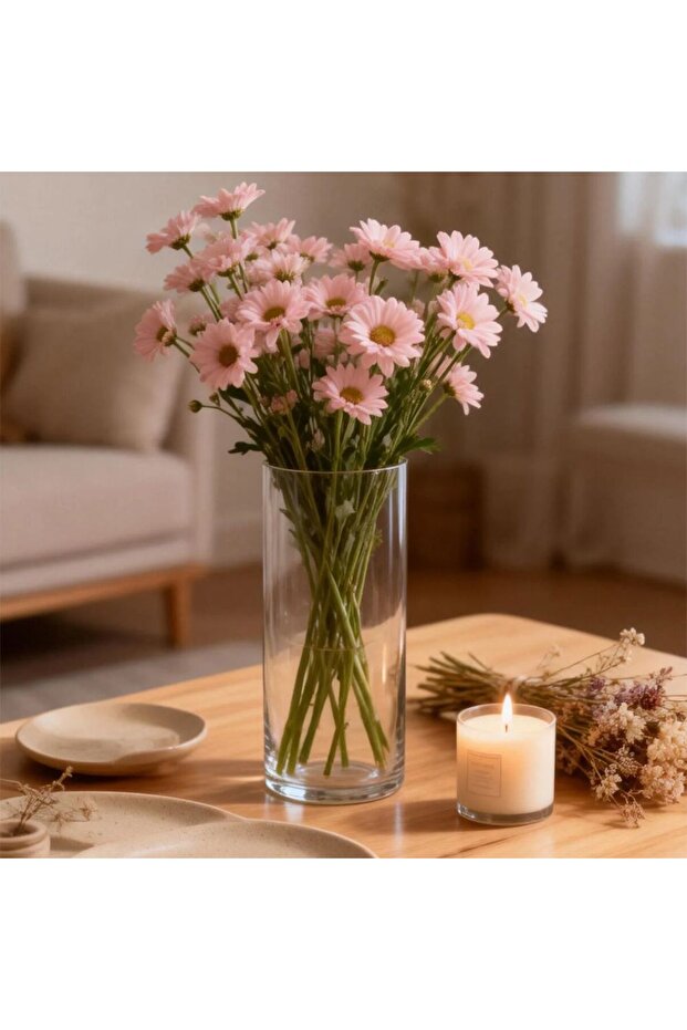 Emerelle Cylinder Vase 10.5X5X23Cm Clear