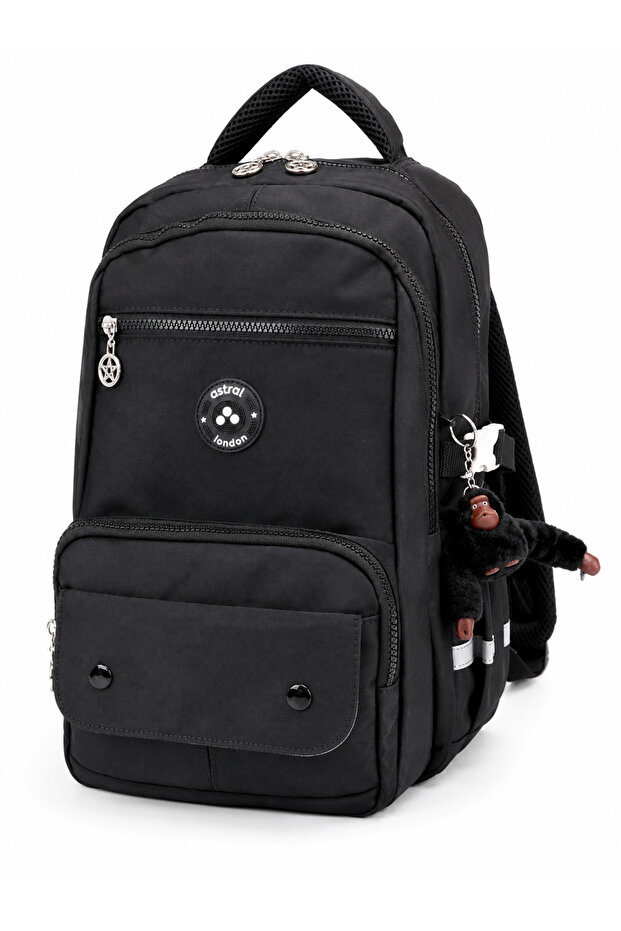 Water Resistant Orthopedic School Backpack and Travel Bag with Seven Compartments and Accessories