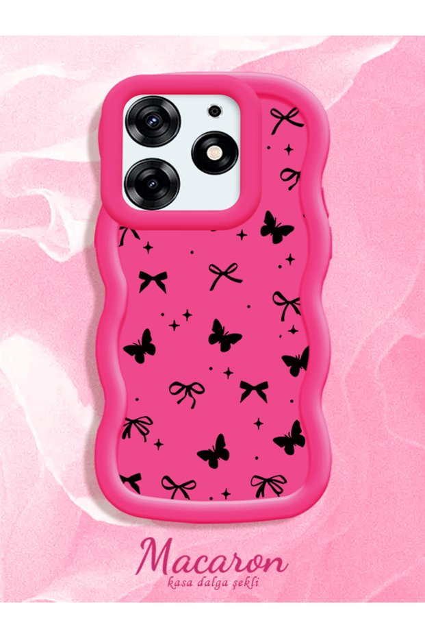 Tecno Spark 10 Pro Compatible Thin Butterfly Bow Printed Soft Structure Daily Use Phone Case
