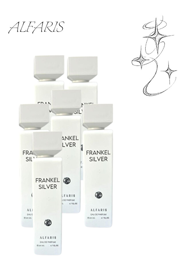 6 قطع عطر فرانكل الفضي 200 مل