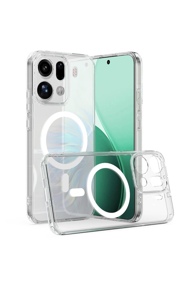 Oppo Find X9 Pro Case with Magsafe Feature, Non-Yellowing Crystal Hard Cover, Transparent