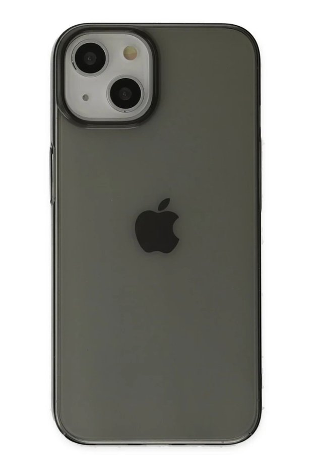 Apple iphone 14 plus case pc hard transparent cover - black