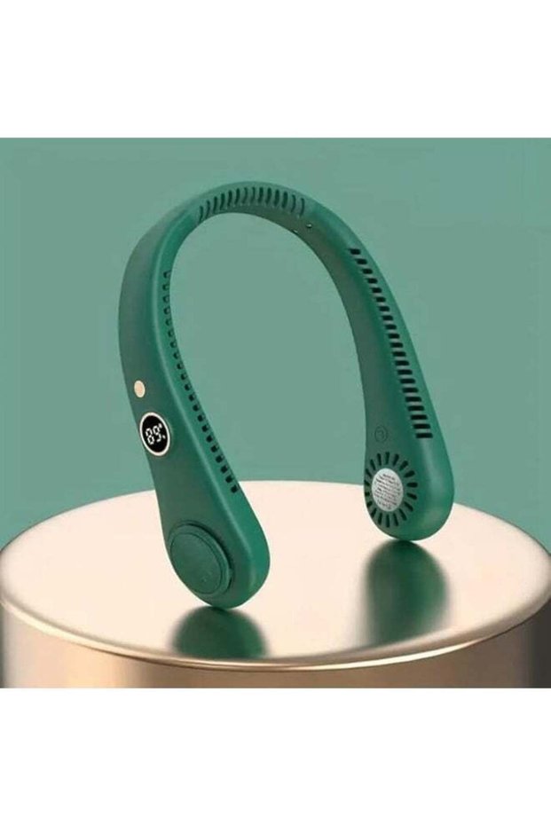 Portable Neck Fan, Hands Free Bladeless Fan | USB Powered Cooling Fans, 5 Wind Speed for Men Women Travel Hiking Cycling Outdoors