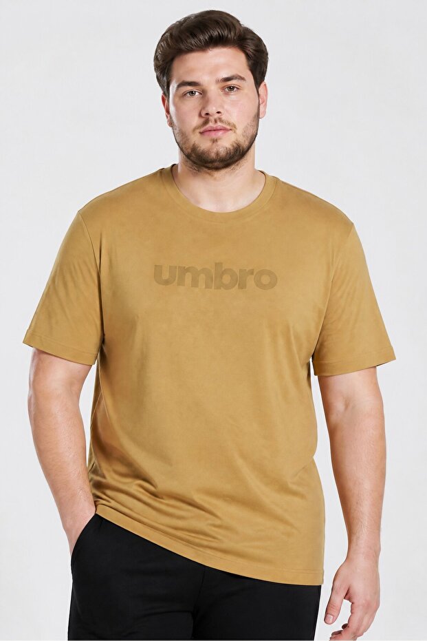 Men Sportswear Fit Short Sleeve Training T-Shirt, Tan