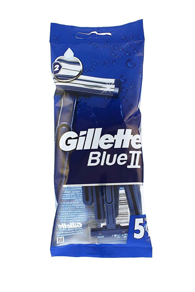Blue II disposable razors for men, pack of 5