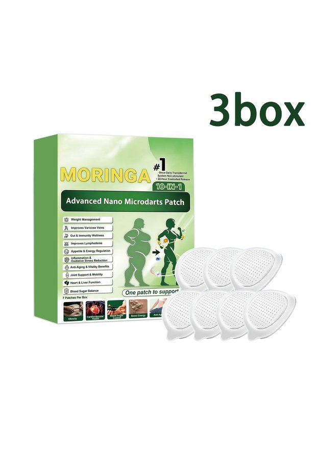 21pcs 10-in-1 Moringa Microneedle Patch Show graceful lines and protect the skin all over the body f