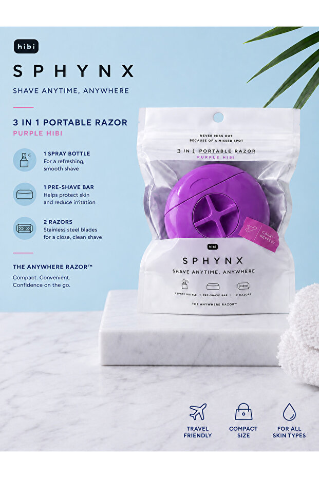 Portable Travel Razors For Women - Perfect For Touch Ups On-The-Go - Refillable Blades