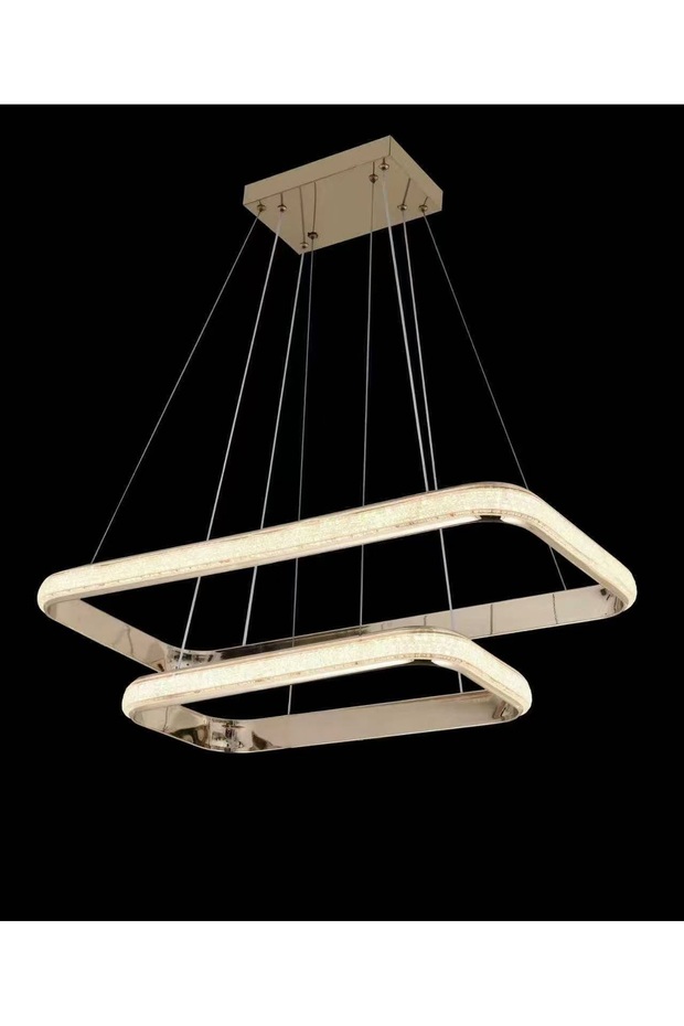 5907/2 – نجفة معلقة LED مودرن بتصميم مستطيل متداخل