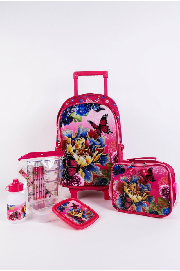 Butterfly 15-in-1 Trolley School Bag 18 Inch