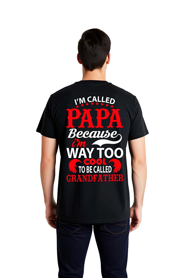 Cool Grandpa Id Printed Men's T-Shirt