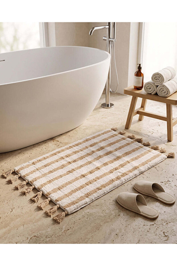 Taupe Tufted Bathmat 50x80cm