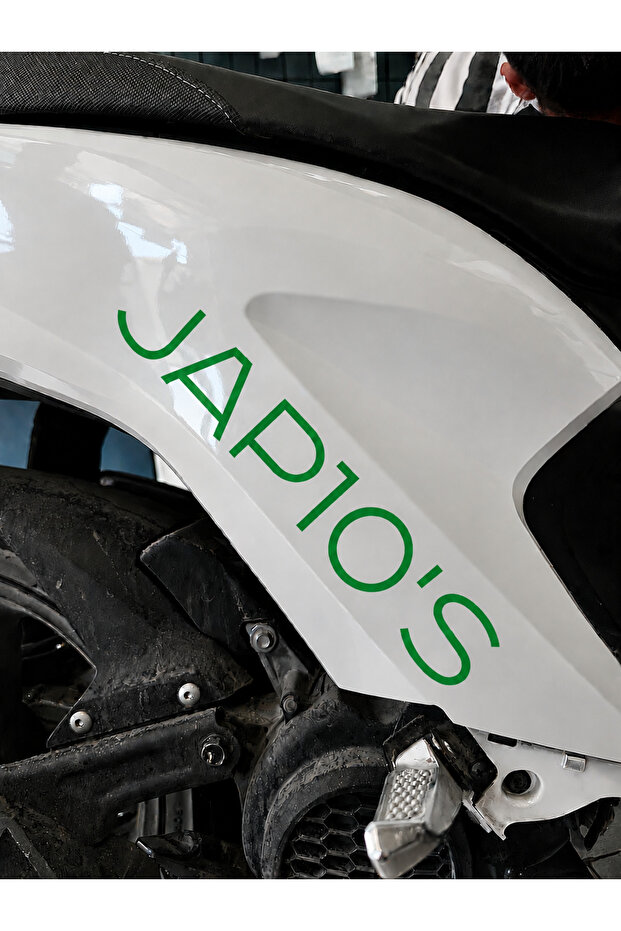 Jap10's Sticker Label (2 Pieces) for Motor-Car-Helmet-Laptop