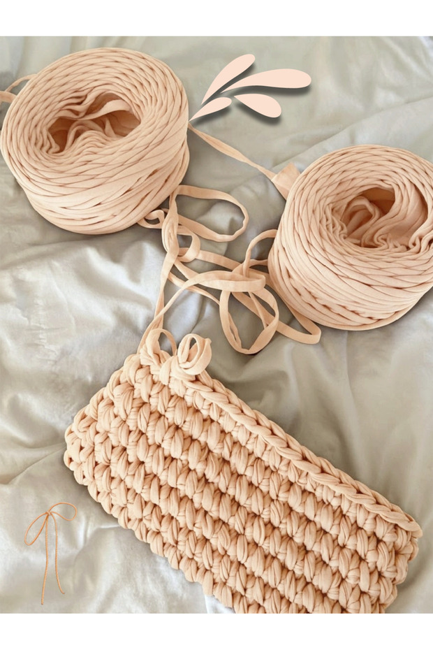 Combed Cotton Thread (300-400Gr) Color-Light Salmon Tone