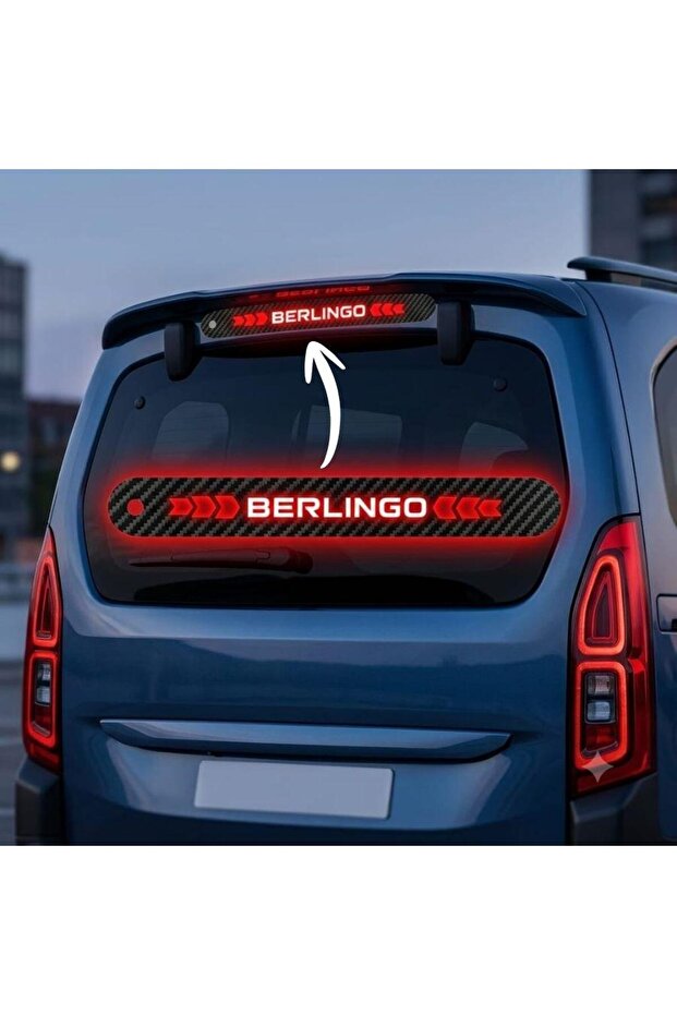 Citroen Berlingo Carbon Rear Brake Stop Light Sticker 2019-2026