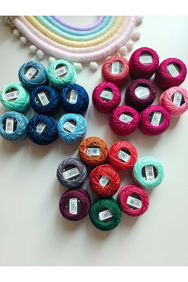 Number 12 Embroidery Cross Stitch Etamin Thread Sets