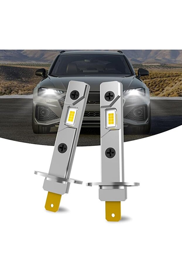 مصباح H1 للسيارة، 2 قطعة 3750-2SMD LED، مصباح ضباب، مقاوم للماء، موفر للطاقة، عالمي الاستخدام