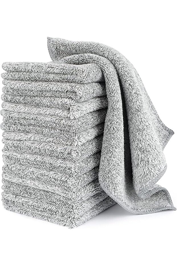 Kitchen Absorbent Dish Cloths, Quick Drying Reusable Cleaning Towels, Nonstick Oil Washable Rags, Te