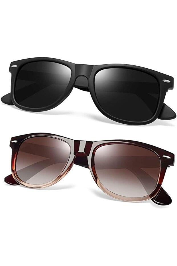 Classic Square Sunglasses for Men Women Polarized UV400 Protection | Lightweight Rectangular