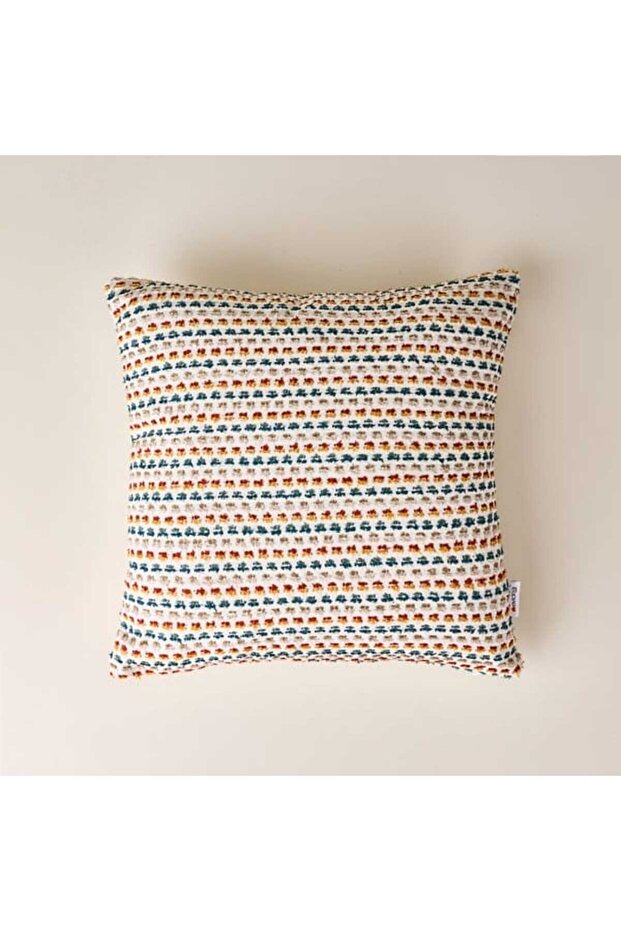 Soft Petra Throw Pillow - Colorful - 43X43 cm