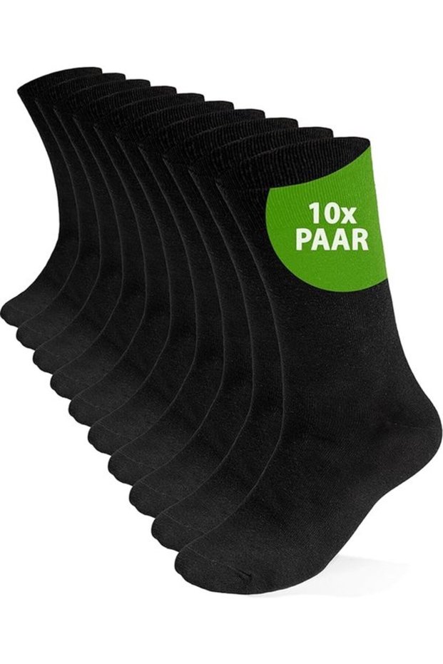 Athletic Socks - 10 Pairs Size 39/45 100% Cotton Business Excellent Breathability Unisex Breathable and Soft Suitable for Casual
