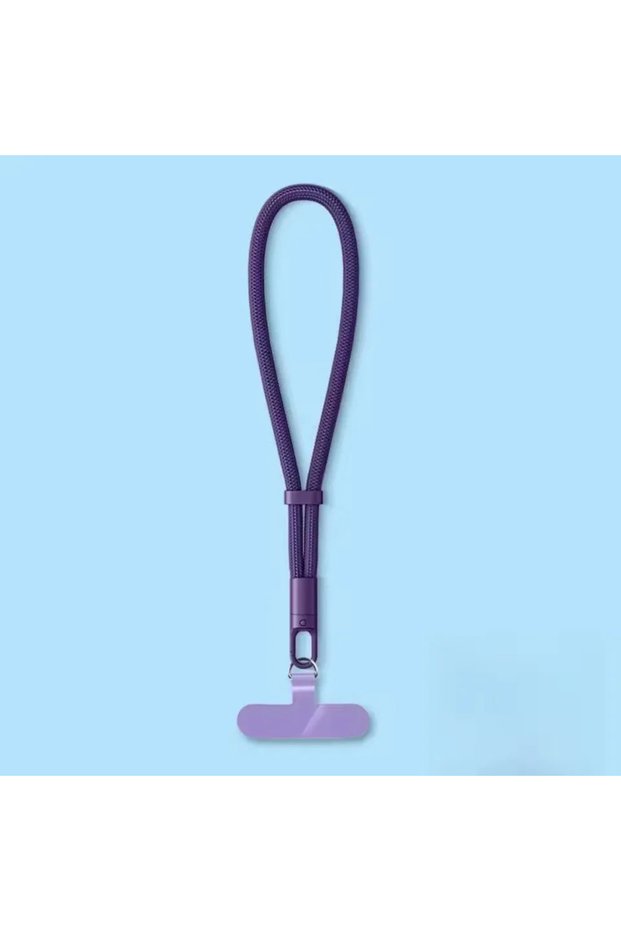 Purple-A 360 Degree Rotatable Phone Wrist Straps Adjustable Short Phone Lanyard with Tether Tab for