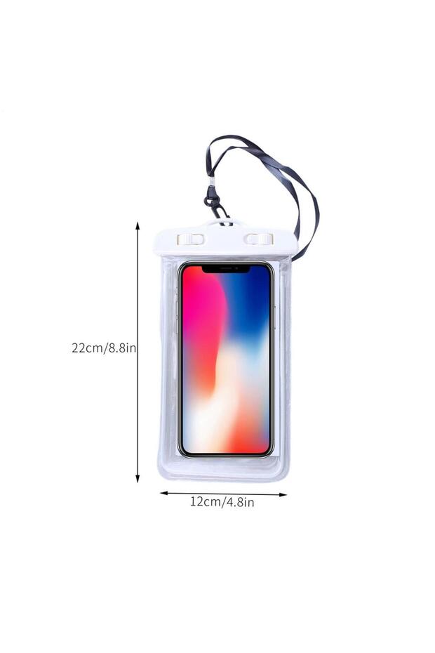 White Waterproof Pouch for Swimming Floating Clear Dry Bag Waterproof Cell Phone Pouch Swimming Pouc
