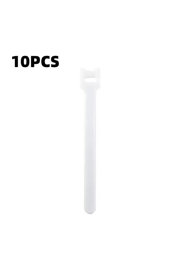 10PCS White 10/30/50pcs Multi-Purpose Fastener Cable Straps Tape Cable Ties Reusable Hook Loop Strip
