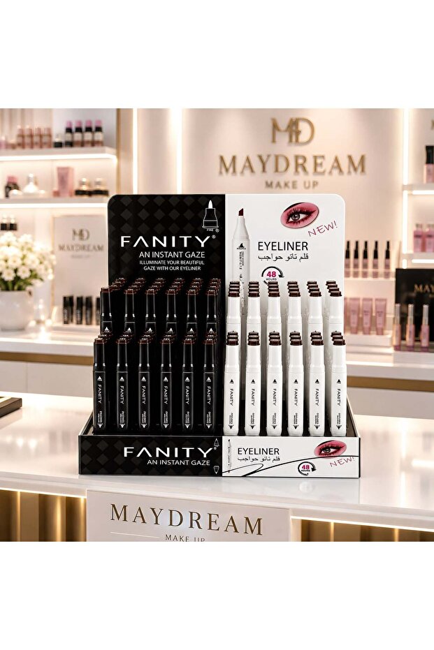 Fanity Eyeliner & Brow Tattoo - Waterproof, Long-Lasting 48 Hours, Fine Tip for Precise Definition