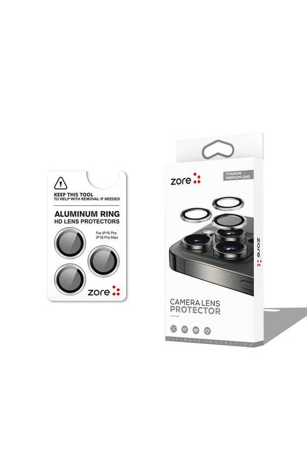 iPhone 16 Pro Camera Lens Protector Sapphire Non-Distorting Image Quality Anti-Glare Premium Omsy