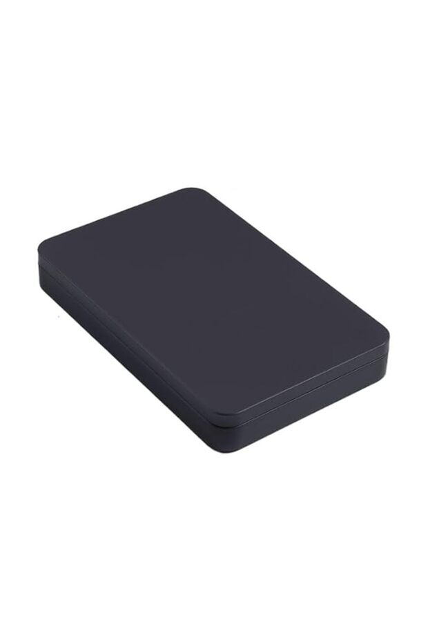 17 * 9 * 1.5CM Rectangular Tin Boxes with Lids (Black)