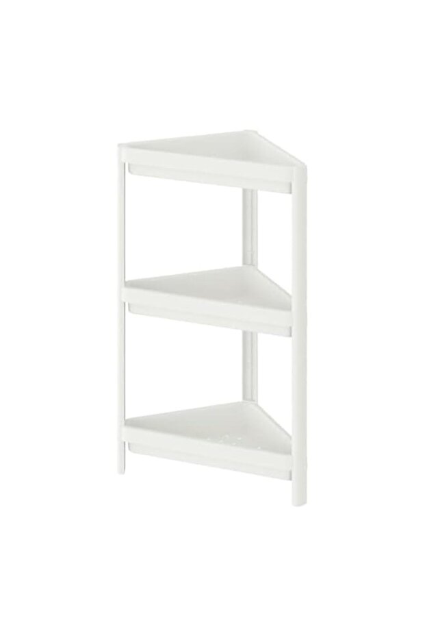 4-Tier Wall Mount Minimalist Aluminum Bathroom Organizer - Rustproof, Easy Install/Remove - 4 Shelves, Corner Shelf