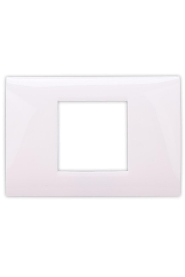 Hoff BL-40802 frame, 2 modules, white, for socket / switch