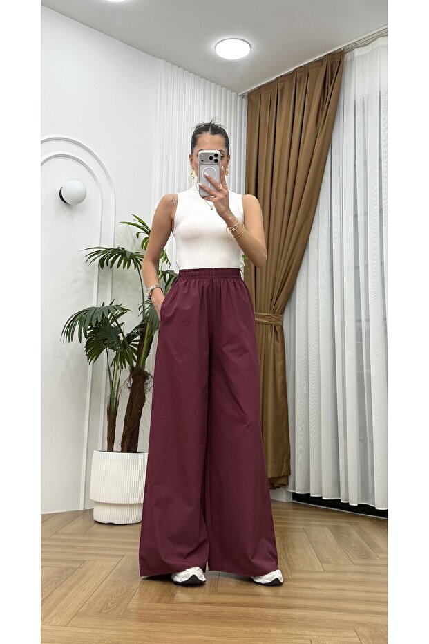 Wide Leg Tencel Trousers