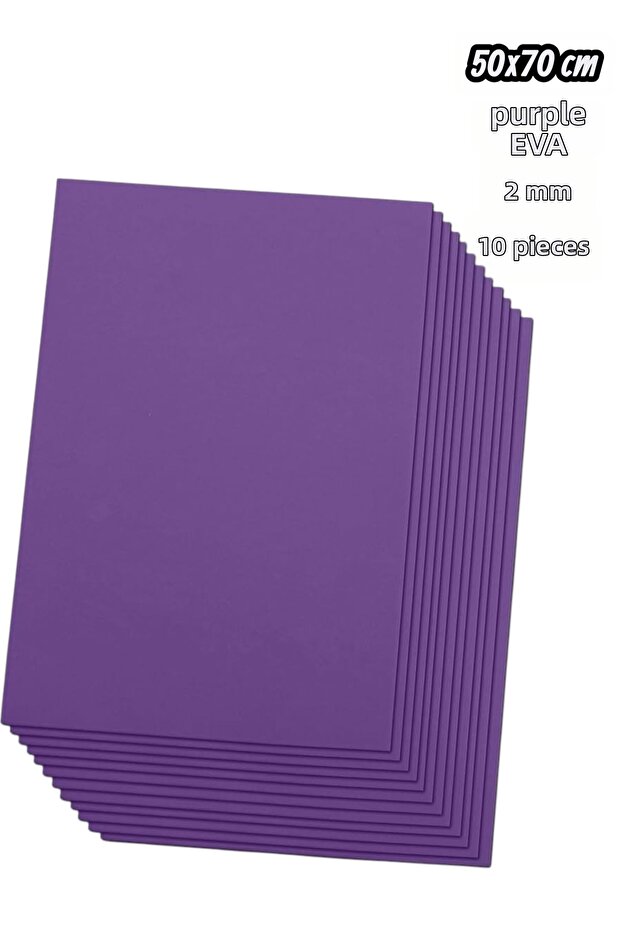 50x70 cm purple eva 2 mm 10 pieces