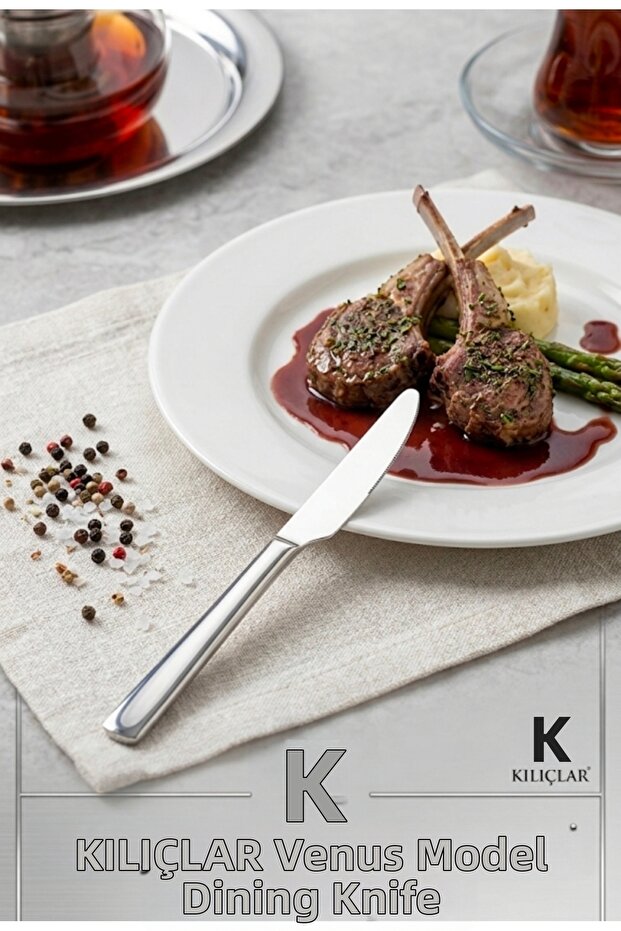 Venüs New Dinner Knife Set of 6 with Original Box