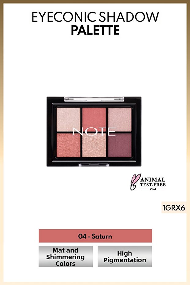 Eyeconic Eyeshadow Palette Matte and Shimmer Powder Eyeshadow Palette - 04 Saturn