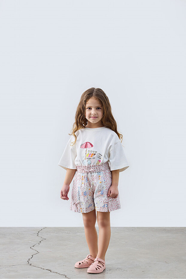 Nona Patch Patterned Bow Shorts - 2