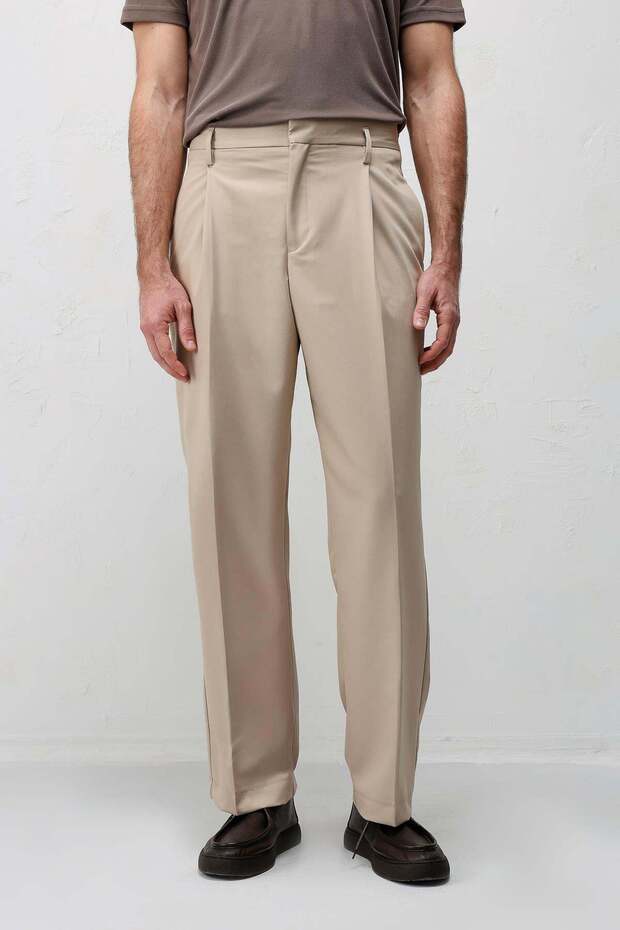 Taş Relaxed Fit Pleated Men's Trousers
