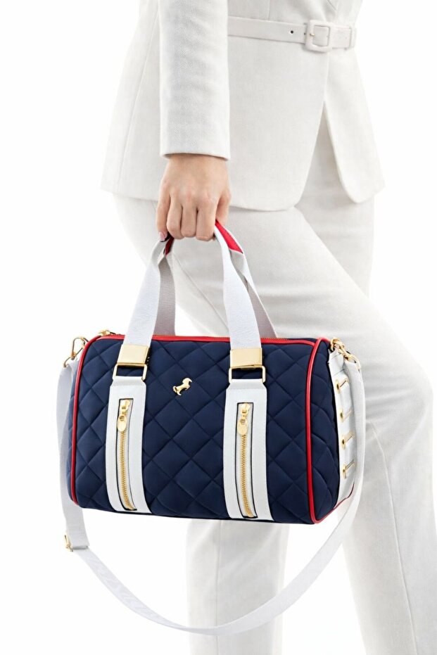 Polo Women's 4-Compartment Adjustable Long Strap Hand and Shoulder Bag