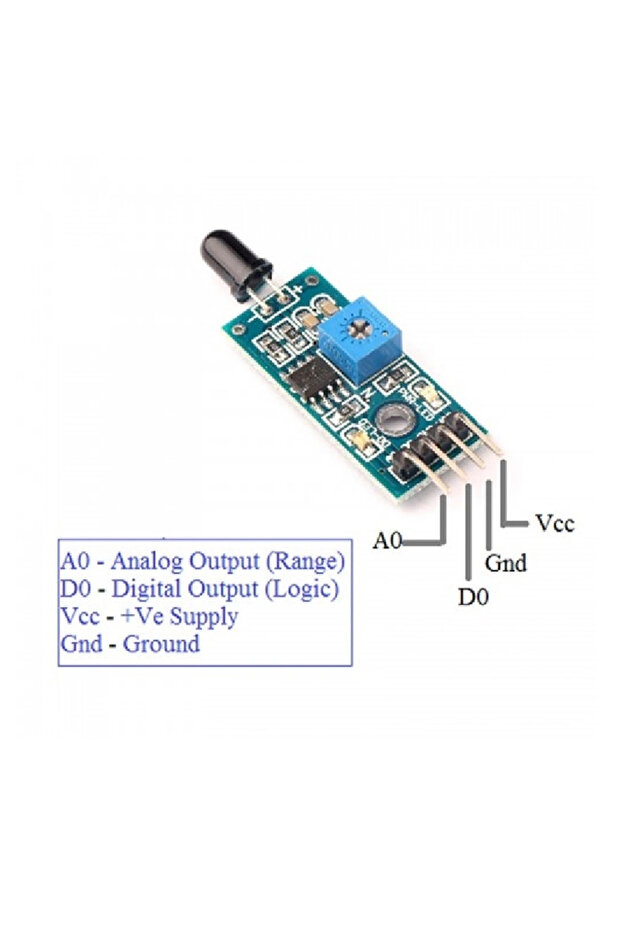 Ateş - Alev Algılayıcı Sensör -flame Sensor - Arduino - 6