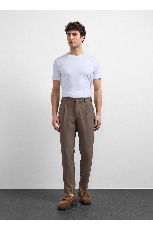 Mink Men's Slim Fit Trousers B35W31008